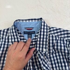 Tommy Hilfiger Navy and White Gingham Shirt